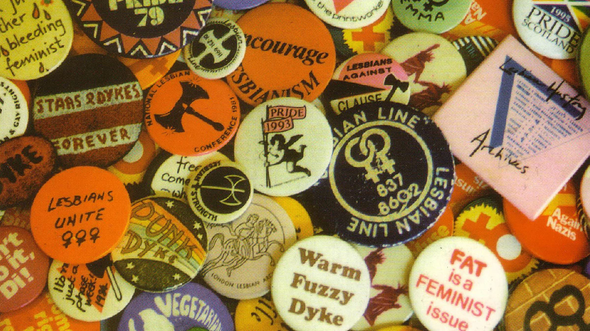 Lesbian Archive and Information Centre (LAIC) badge collection