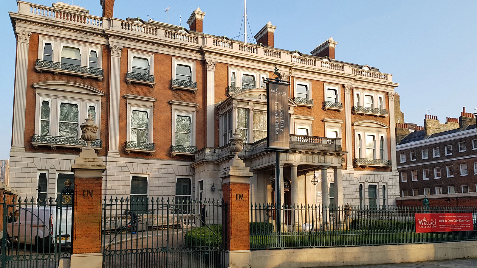 The entrance to the Wallace Collection, London