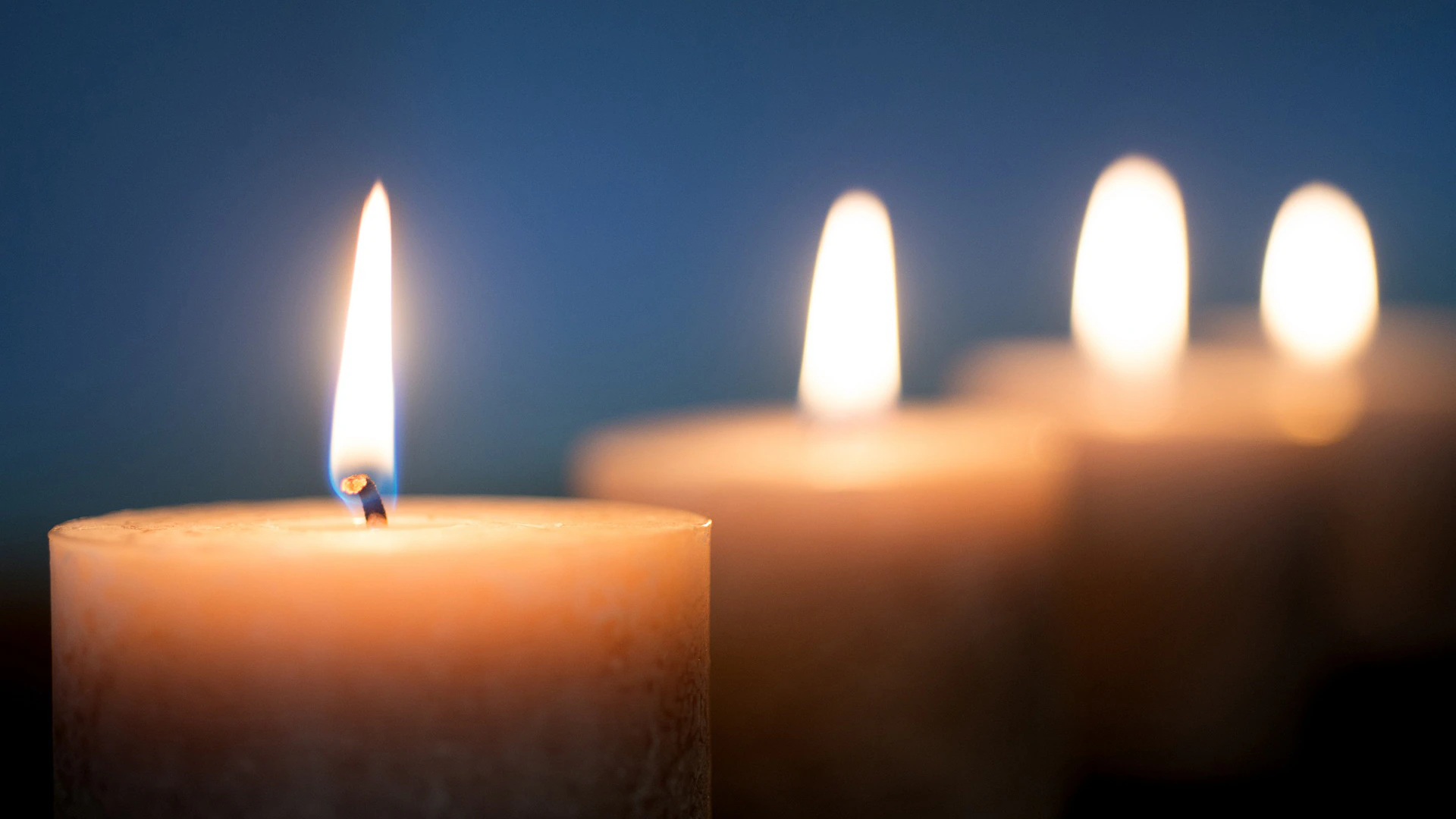 Candles lit