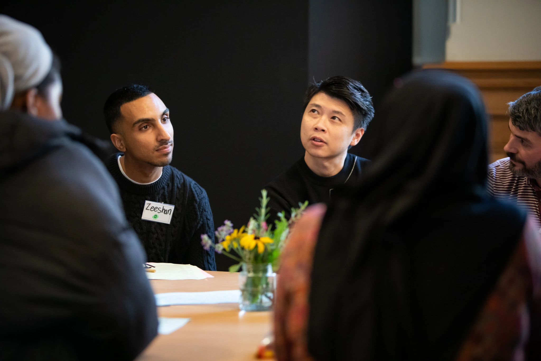 People sit and talk at the Birmingham Museums Trust Citizens' Jury