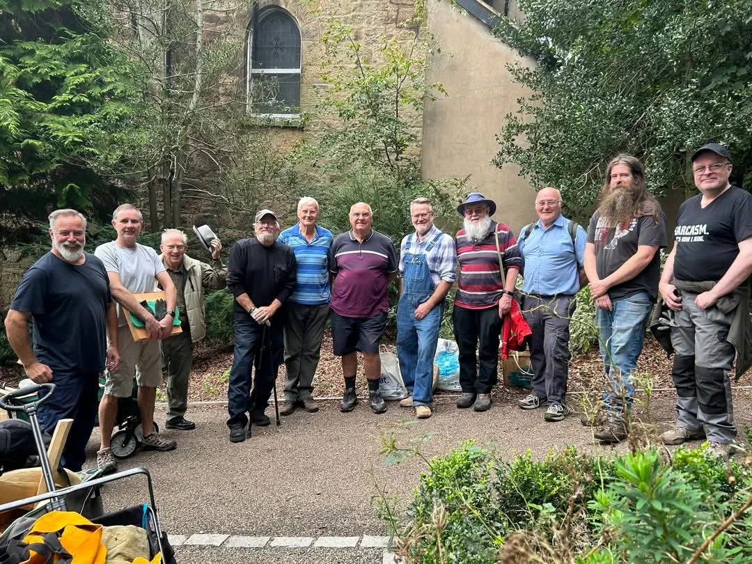 Bailey Hill Men's Shed group stands together